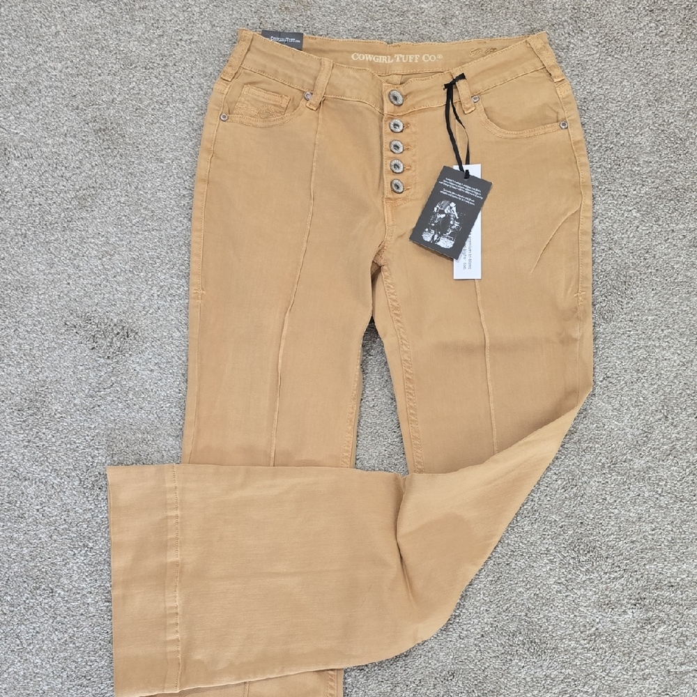 Cowgirl Tuff Women's Gold Trouser Jeans